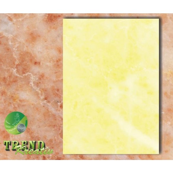 Kreatív karton márvány matt citromsárga KreatívTREND A/4 8210x297mm) 250g