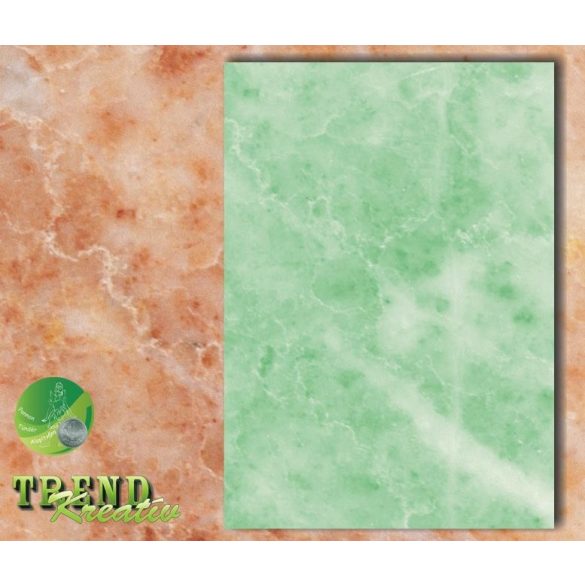 Kreatív karton márvány matt zöld KreatívTREND A/4 (210x297mm) 250g