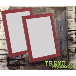 Fényképkeret 100x150mm fa piros Solva AjándékTREND